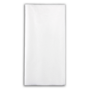 Servietten, Zellstoff, weiß, 33x33 cm, 2-lagig, 1/8 Falz