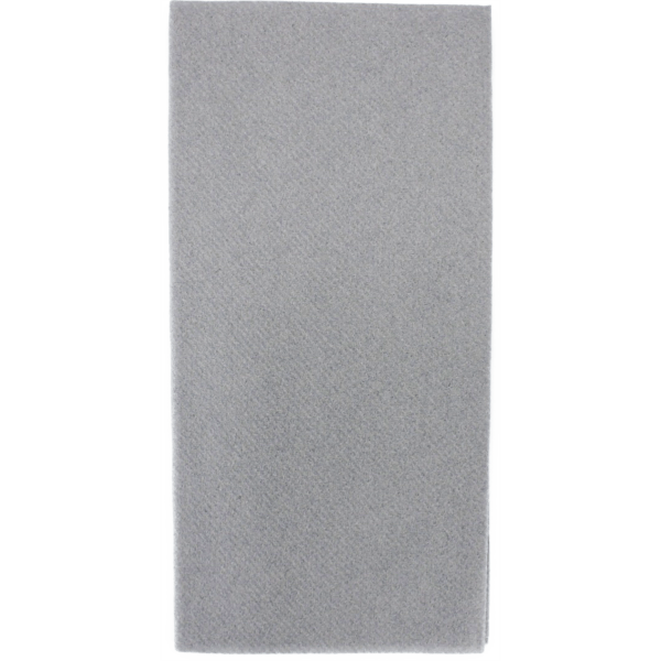 Servietten, Airlaid, grau, 40x40 cm, 1/8 Falz