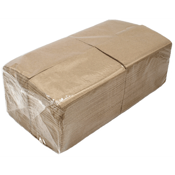 Servietten, Recycling, natur, 33x33 cm, 2-lagig, 1/8 Falz – Bild 2