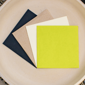 Zellstoff Servietten, farbig, 33x33 cm, 2-lagig, 1/8 Falz, Flexodruck