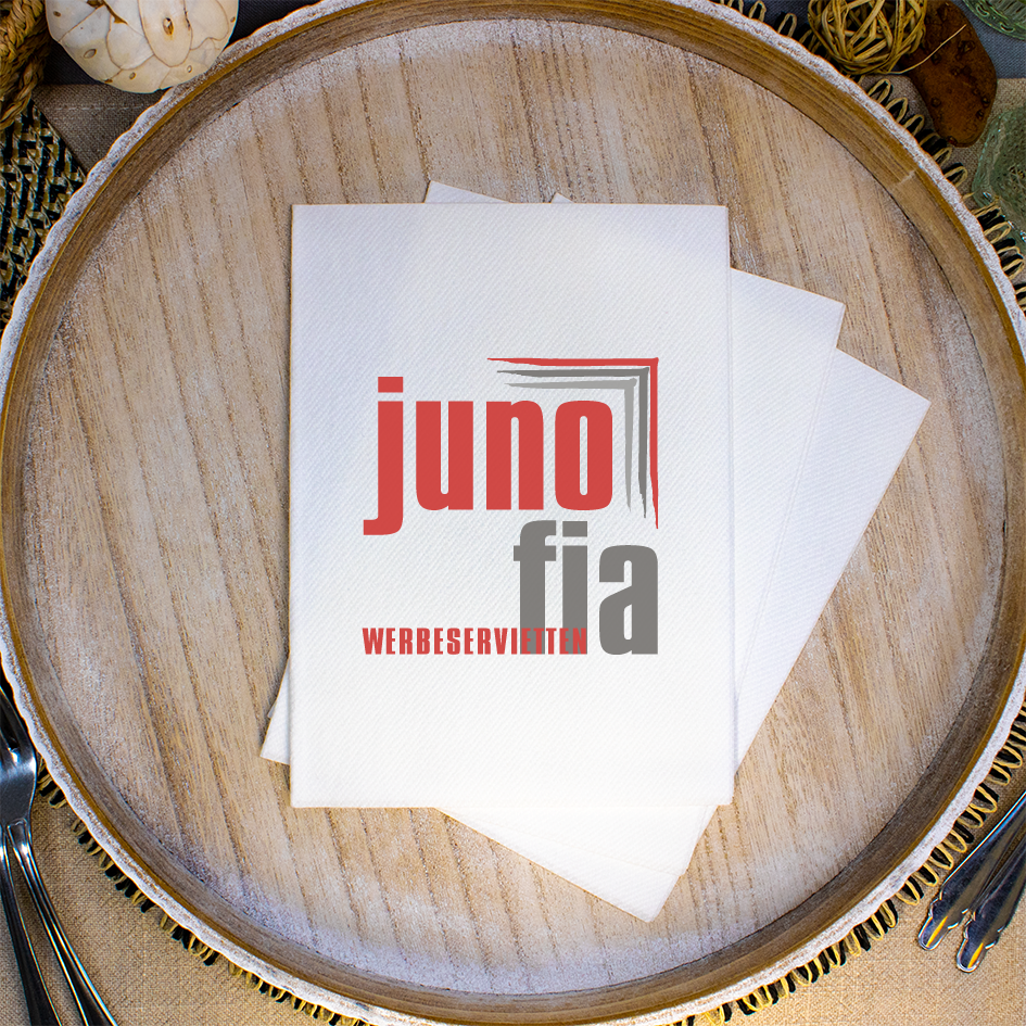 Digital bedruckte Airlaid Servietten, Weiß, 40x30 cm, 1/4 Falz, Unterverpackung zu je 50 Stück – Bild 2